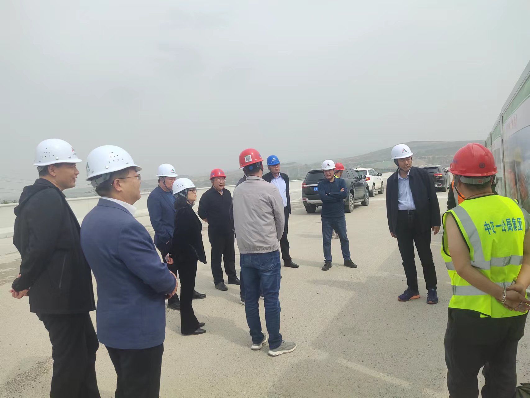 省交通運輸廳工程建設(shè)事務(wù)中心蒞臨濟濰高速四標段進行綜合督導