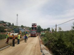 養(yǎng)護(hù)工程分公司九東路路面改造工程水泥穩(wěn)定碎石基層試驗(yàn)段順利完成