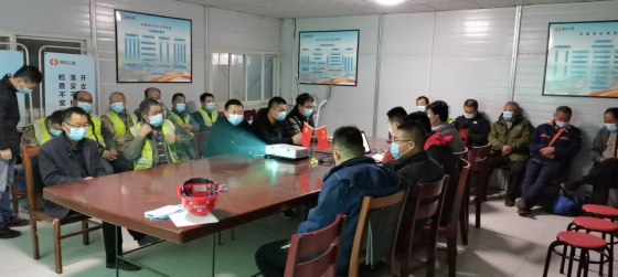 臨臨六標(biāo)一分部組織新進(jìn)場(chǎng)人員安全培訓(xùn)