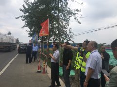 省級(jí)市政安全文明工地考評(píng)專(zhuān)家組對(duì)淄河大道項(xiàng)目現(xiàn)場(chǎng)考核