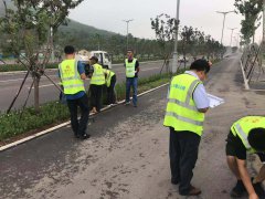 沂源縣人民路改造工程進行竣工預驗收